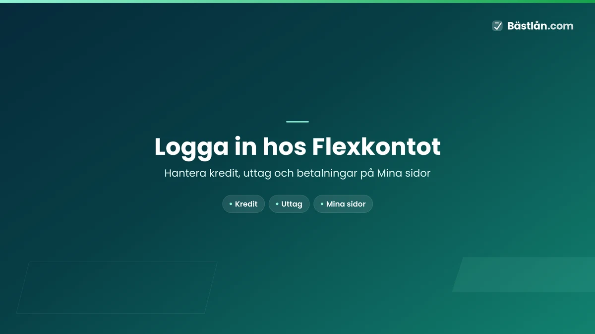 Logga in hos Flexkontot