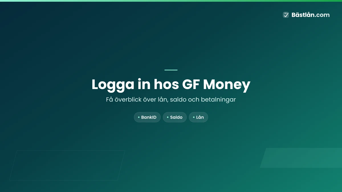 Logga in hos Gf Money
