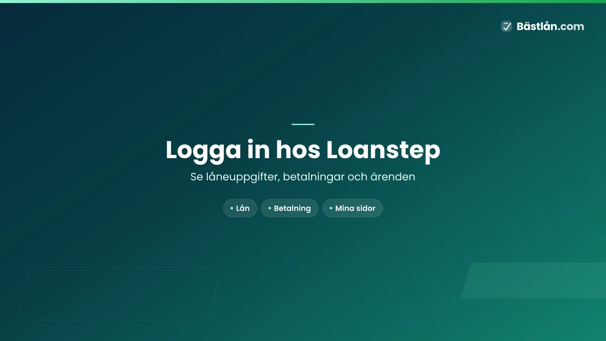 Logga in hos Loanstep